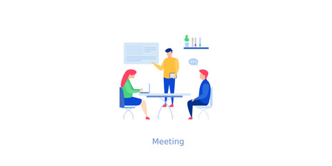 Fototapeta premium Business Meeting Illustration 