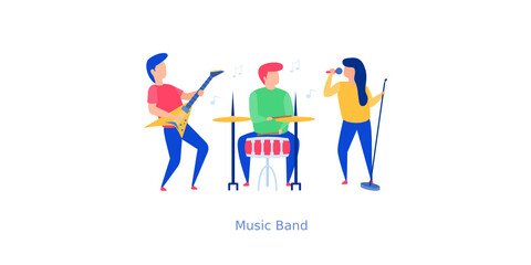 Music Band Vector 