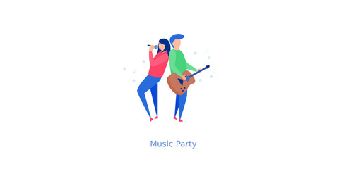 Music Party Illustration 