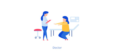 Physician Flat Vector 