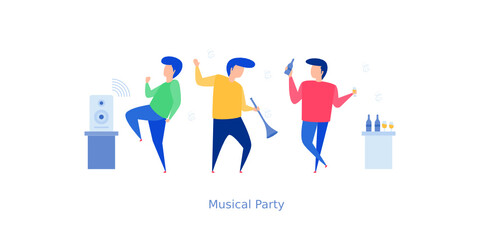 Music Party Illustration 