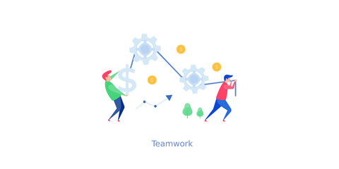 Teamwork Management Illustration