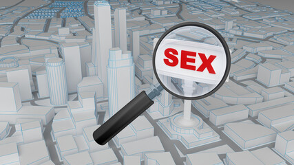 city sex search concept