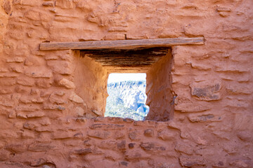 Rustic southwestern pueblo church ruins