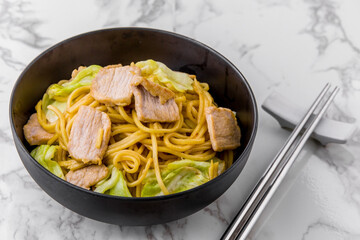 Yakisoba tasty asian cuisine