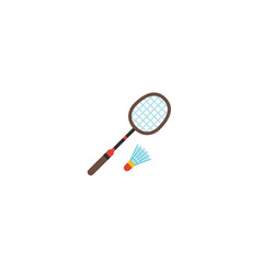 Badminton vector isolated icon illustration. Badminton icon
