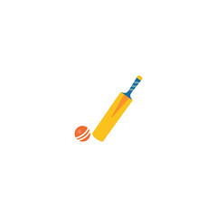 Cricket game vector isolated icon illustration. Cricket game icon