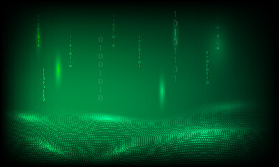 Green modern technology background
