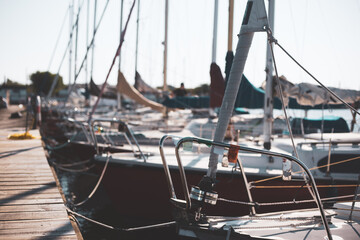 boats in the harbor