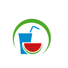 Watermelon Juice logo vector template, Creative Watermelon logo design concepts