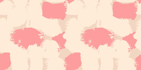 seamless abstract pattern in gentle nude tones. paint splashes, brush strokes. Modern abstract design for packaging, paper, cover, fabric, interior decor and clothes