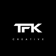 Obraz premium TFK Letter Initial Logo Design Template Vector Illustration