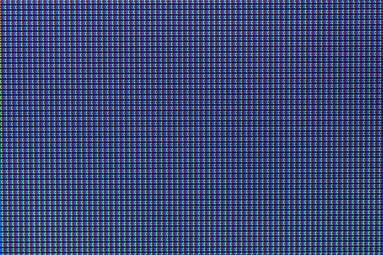 LED IPS panel pixels or monitor screen display panel texture macro view. Colorful led screen for background and design with copy space for text or image.