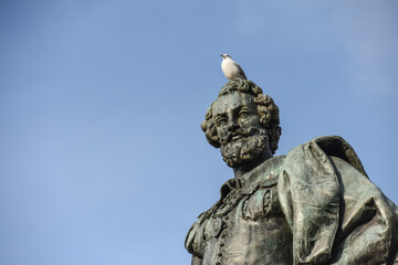 Belgique Flandres Anvers Antwerp Pierre Paul Rubens peintre statue patrimoine tourisme oiseau