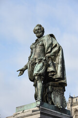 Fototapeta na wymiar Belgique Flandres Anvers Antwerp Pierre Paul Rubens peintre statue patrimoine tourisme