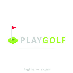 Golf logo icon symbol design temolate