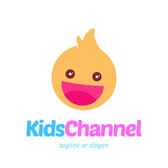 Kids Channel logo icon design template