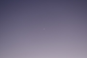 Crescent over the Red Sea, Jeddah, Saudi Arabia 
