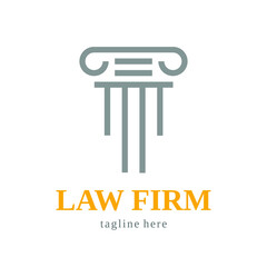 Law Firm logo icon design template