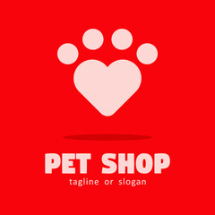 Pet Shop logo icon symbol template design
