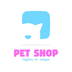 Pet Shop logo icon symbol template design