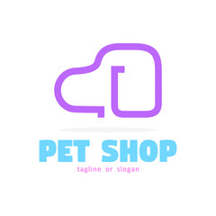 Pet Shop logo icon symbol template design