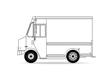 Ein alter amerikanischer Lieferwagen