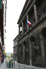 town hall in clermont-ferrand in auvergne (france)