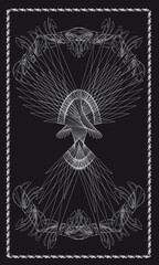 Tarot cards - back design, Phoenix