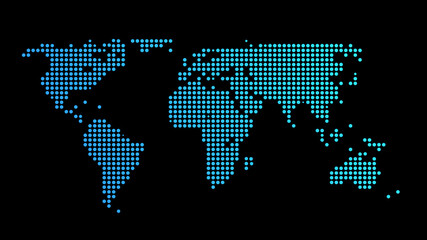 mappa, mondo, pixel, informatica, digitale