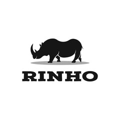 Rhino Logo Design Template vector illustration