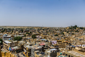 Various views of the Jaiselmer fort form the city