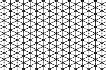 Fototapeta premium Flower - abstract vector pattern - black and white