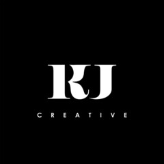 RJ Letter Initial Logo Design Template Vector Illustration