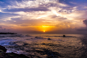Obraz premium Sunrise at a Diu beach