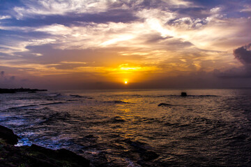 Sunrise at a Diu beach