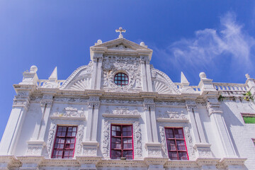 Fototapeta premium Various views of the church in Diu