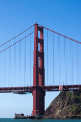 Golden Gate bridge in California