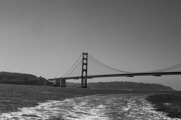 Golden Gate ridge in Black and white