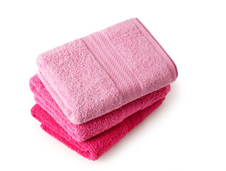 Obraz na płótnie Canvas Fluffy pink towels