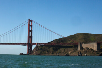 Golden Gate bridge in California