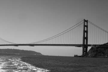 Golden Gate ridge in Black and white