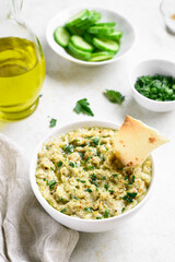 Baba ganoush (roasted eggplant dip)