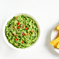 Guacamole dip in bowl