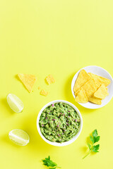Guacamole dip in bowl