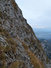 Mountain crossing Hackenkopfe mountains, Tyrol, Austria