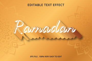 Editable Text Effect, ramadan Text Style