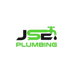 JSE letter Plumbing service logo