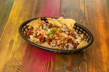 Nachos with meat