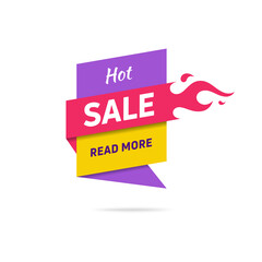 Sale speech bubble banner special offer discount design template